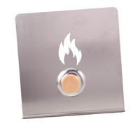 HANABASS Plaque Pare-Vent en Acier Inoxydable 20X20X15 MM pour Poêle à Bois Protection Anti-Éclaboussures Métallique Résistante Couvercle de Brûleur Ignifuge Adaptée aux Foyers