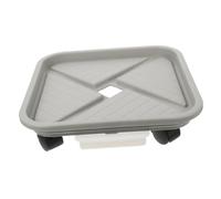 HANABASS Plateau à roulettes pour Plantes D’intérieur avec Bac à Eau, Support Carré De Pot De Fleurs en Plastique Renforcé, Capacité 60 Kg, Base Mobile Stable pour Jardinières Lourdes Et Bonsaïs