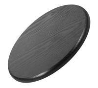 HANABASS Plateau de Tabouret Rond en Bois Massif Siège de Remplacement Noir en Bois Naturel Assise de Tabouret de Bar Résistante et Stable Accessoire pour Chaise de Salle à Manger