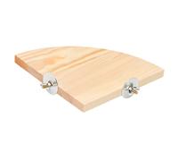 HANABASS Plateforme Bois pour Perruches Calopsittes Jouet à Ronger pour Oiseaux Petits Perroquets Inséparables Pinsons Accessoire Exercice pour Cage