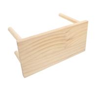 HANABASS Plateforme pour Hamster Bois Naturel Compacte et Facile à Nettoyer Escalade pour Petits Animaux comme Hamsters Chinchillas Écureuils et Cochons Améliore Espace et Activité Physique