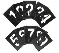 HANABASS Pochoirs Numériques en PVC 0-9 Réutilisables 10 Modèles pour Peinture sur Bois et Tableau à Peindre Adulte