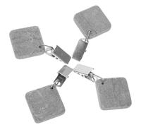 HANABASS Poids pour Nappe Extérieure en Pierre et Fer, Clip Anti-Vent 4pcs pour Fixer Nappe de Table en Jardin ou Maison