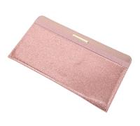 HANABASS Portefeuille Femme PU Capacité Étendue Protège-Passeport Multifonction avec Porte-Cartes Étui Rose Doré pour Cartes Identité et Billets