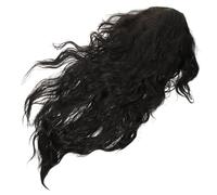 HANABASS Postiche Punk Rockeur pour Homme Années 80 Noire en Fibre Haute Température, Ventilation Confortable, Adaptée pour Adultes Masculins et Cosplay Théâtre