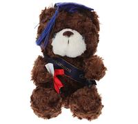 HANABASS Poupée Dr Ours Diplôme De Maternelle De Souvenir De Bébé L'obtention du Diplôme Porte La Classe De 2022 Fournitures De Fin D'études Souvenirs Farci Brun Coton PP