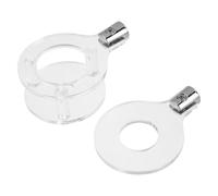 HANABASS Présentoir Porte-flûtes Mural en Acrylique Transparent pour Flûtes à Bec et Flûtes Transversales Ø 3 Cm, Étagère Murale Flottante Multifonction, Rangement Gain de Place