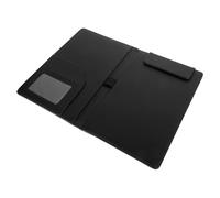 HANABASS Presse-papiers de Bureau A5 en PU Noir Clips Magnétiques | Notes et Prospectus, Fermeture Magnétique Légère, Protège les Documents, Caisses et Magasins