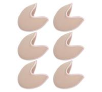 HANABASS Protège-Orteils Tricotés pour Pointes de Ballet Coussinets Antidérapants Couleur Chair Amortisseur D’Orteils Doux Lot de 3 Paires pour Danse Classique et Semelles Confortables