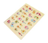 HANABASS Puzzle Éducatif Arabe Bois pour Garçon Fille Montessori Cognitif avec Grandes Faciles à Manipuler Jeu Éveil pour Filles et Garçons Apprentissage des Lettres Arabes Jeu