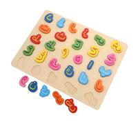 HANABASS Puzzle Éducatif Bois pour Garçon Fille de Jeux Apprentissage de Alphabet Arabe Montessori pour Développement Cognitif et Activité Éducative pour Garçons et Filles