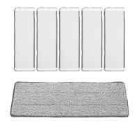 HANABASS Recharges de Serpillière en Microfibre Lavable 6pcs pour Nettoyage en Profondeur et Délicat des Sols, Adaptées aux Coins Difficiles et Dessous de Meubles