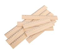 HANABASS Règles en Bois et Incassables Multifonctionnelles Lot de 9 Faciles à Mesure Précise pour Dessin pour Bureau, Ingénieurs et Designers
