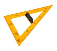 HANABASS Règles géométriques multifonctionnelles magnétiques 45° et 60° pour tableau noir, équerre de n plastique jaune, accessoires pour l'enseignement des mathématiques, poignée