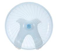 HANABASS Roue d'exercice Silencieuse pour Hamsters et Hérissons en Plastique Bleu, Forme Soucoupe Volante 360° pour Intérieur, Tapis Roulant Moderne pour Petits Animaux