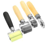 HANABASS Rouleaux Insonorisants pour Voiture 4 Pièces, Outil de Réparation Pneus Compact en Métal Roulements Fermés, Accessoire Insonorisation Automobile pour Adhérence Rustines et