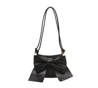 HANABASS Sac Bandoulière Femme Cuir PU avec Nœud Élégant Fermeture Éclair Sécurisée Sac Main Épaule Élégant pour Bureau Voyage et Shopping