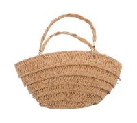 HANABASS Sac en Paille Sac à Main Petit Panier avec Anse Mini Paille De Maison De Poupée Panier Miniature De Maison De Poupée Mini Paniers pour L'artisanat Achats Miniatures Papier Brun