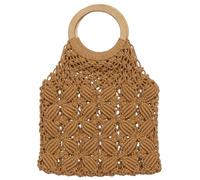 HANABASS Sac Tissé Main Corde de Coton Sac Cabas Léger et Pratique pour Femmes de Plage Décontracté pour Usage Quotidien Format pour Shopping et Sorties Estivales