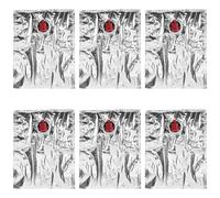 HANABASS Sachets à Vin Rechargeables avec Bec Verseur 2l Lot de 6 en Vmpet PE, Design Compact et Polyvalent pour Rangement et Transport Lors de Fêtes