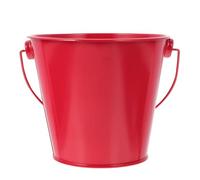 HANABASS Seau à Copeaux en Fer Rouge sans Bavures, Résistant et Solide, comme Support de Rangement pour Snacks et Boissons en Fête