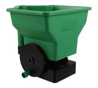 HANABASS Semoir à Gazon Épandeur Compact Manuel à Manivelle, Plastique Vert, Rotatif, Portable et Léger, pour Semis de Fleurs et Carottes, Usage Extérieur