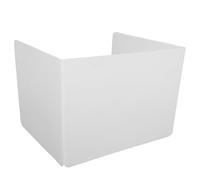 HANABASS séparateurs de Table pour Salle de ossiers de confidentialité des étudiants 43X35X33Cm Pliable réutilisable Blanc Plastique étudiants Concentration examens