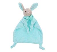 HANABASS Serviette Apaisante en Peluche Lapin pour Bébé 0-3 Mois, Tissu Cristal Doux, Dimensions 26x22 Cm, Jouet Doudou Sensoriel Vert, Présent -né, Confort Tactile et Visuel
