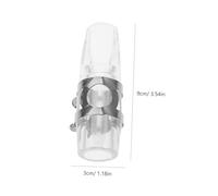 HANABASS Set Accessoires pour Saxophone Alto et Ténor Embouchure Portable Abs avec Ligature Anche et Capuchon de Protection pour Pratique et Transport