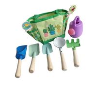 HANABASS Set Jardinage Garçon Fille avec Outils Imitation Jardinage pour Garçon Fille Kit Extérieur pour Jeux de Plantation Creusage Arrosage Sac Vert