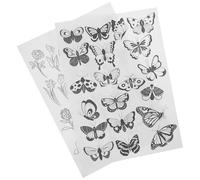HANABASS Stabilisateur Hydrosoluble pour Broderie Main et Diy, Papier Non Tissé Résistant, 2 Feuilles Faciles à Déchirer pour Couture Précise et Lavage Simple