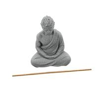HANABASS Statuette du Roi Singe Wukong Mythologique pour Jardin Zen Sculpture Décorative Grès Ornement Aquatique Résistant à Eau