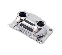 HANABASS Support de Tambour Double Trou Métal Pince de Fixation pour Tom et Accessoire Batterie et Robuste Sécurisé pour Kit de Percussion