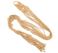 HANABASS Support Mural Guitare Macramé Tissé avec Sac Filet Porte Guitare Acoustique et Électrique Sécurisé Rangement Mural Polyvalent pour Ukulélé et Décorations Murales