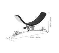HANABASS Support Robuste pour Caisse Claire Acier Inoxydable Accessoire Repose Jambe Stable Compatible avec Plusieurs Modèles Installation Facile de Rechange pour Batterie