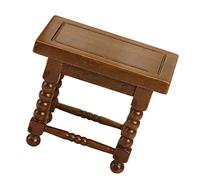HANABASS Table Miniature Bois pour Maison de Poupées Accessoire de Décoration Élégant Couleur Châtaigne pour Créer Une Ambiance Accueillante Votre Maison de Poupées