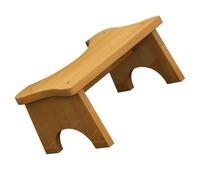 HANABASS Tabouret de Toilette en Bois Naturel Stable Marchepied Compact pour Adultes et Garçon et Filles Repose-Pieds Ergonomique pour Salle de Bain Usage Domestique Sécurisé