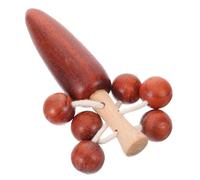 HANABASS Tambour en Bois Traditionnel pour Bébé Tout-petit, Musical Portable à Main, Léger et Sûr pour Développement Sensoriel et Motricité Fine, Présent Éducatif Garçon et Filles