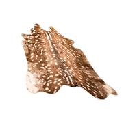 HANABASS Tapis Moelleux en Fibres Synthétiques Motif Cerf Sika, Antidérapant et Soulageant la Pression des Pieds, pour Salon et Chambre
