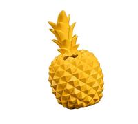HANABASS Tirelire en Résine Forme Ananas Jaune 19,5X11X11Cm Simple et Créative pour Rangement d'Argenté et Décoration de Bureau Garçon et Filles