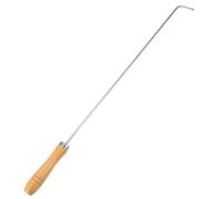 HANABASS Tisonnier de Feu Portable Acier Inoxydable Épais et Long Outil Robuste pour Foyer Intérieur et Extérieur Accessoire Pratique pour Manipulation Feu et Brûlage Sécurisé