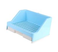 HANABASS Toilette Fixe pour Lapin Bassin Anti-basculement avec Tiroir Facile à Nettoyer pour Cage à Lapin