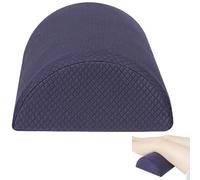 HANABASS Traversin de Genou Mousse à Mémoire Semi-ronde Coussin Lombaire Portable pour Soulagement Du Bas Du Dos Confort pour Femmes Enceintes et Seniors