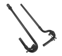 HANABASS Tuyau de Sortie et D'entrée pour Aquarium en Plastique Noir, Accessoire Compatible pour Filtres Externes, Entretien Rapide, Adapté à Tous Types d'eau, 1 Set