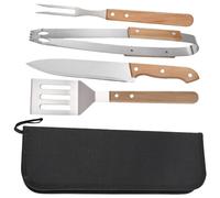 HANABASS Ustensiles Barbecue Pince Et Spatule Acier Inoxydable pour Grillades Repas Extérieur Camping Fourchette Incluse Pratique