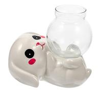 HANABASS Vase Céramique Forme de Lapin avec Vase Décoration de Bureau et Intérieur Unique pour Fleurs et Plantes pour Événements Spéciaux et