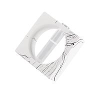 HANABASS Vase Tube Transparent Effet Marbre pour Fleurs Hydroponiques Décor Carré Moderne pour Maison et Bureau Support Floral Créatif et Antidérapant