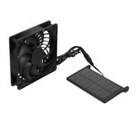 HANABASS Ventilateur Solaire avec Panneau Photovoltaïque Haute Efficacité pour Poulailler et Abri Animalier Ventilation Extérieure Autonome et Régulation Thermique Naturelle