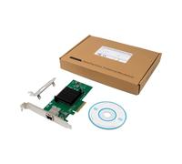 Hanabitx 1 lot d'adaptateur NIC PCIeX4 10G avec chipset AQC107 haute performance Adaptateur réseau 10 GbE uniquement Carte réseau 10 G Carte réseau PCIE X4 10 Gigabit Vert