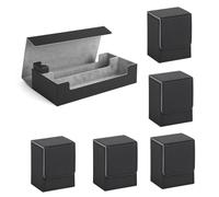 Hanabitx 1 lot de 550+ étuis pour jeux de cartes à collectionner pour decks avec chargement latéral supérieur boîte pour cartes à jouer, noir